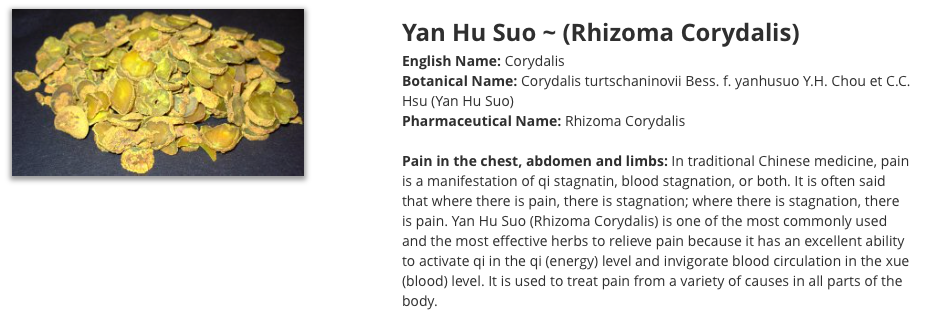 Yan Hu Suo corydalis