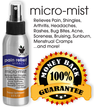 Original Pain Relief Miracle Micro-Mist Label